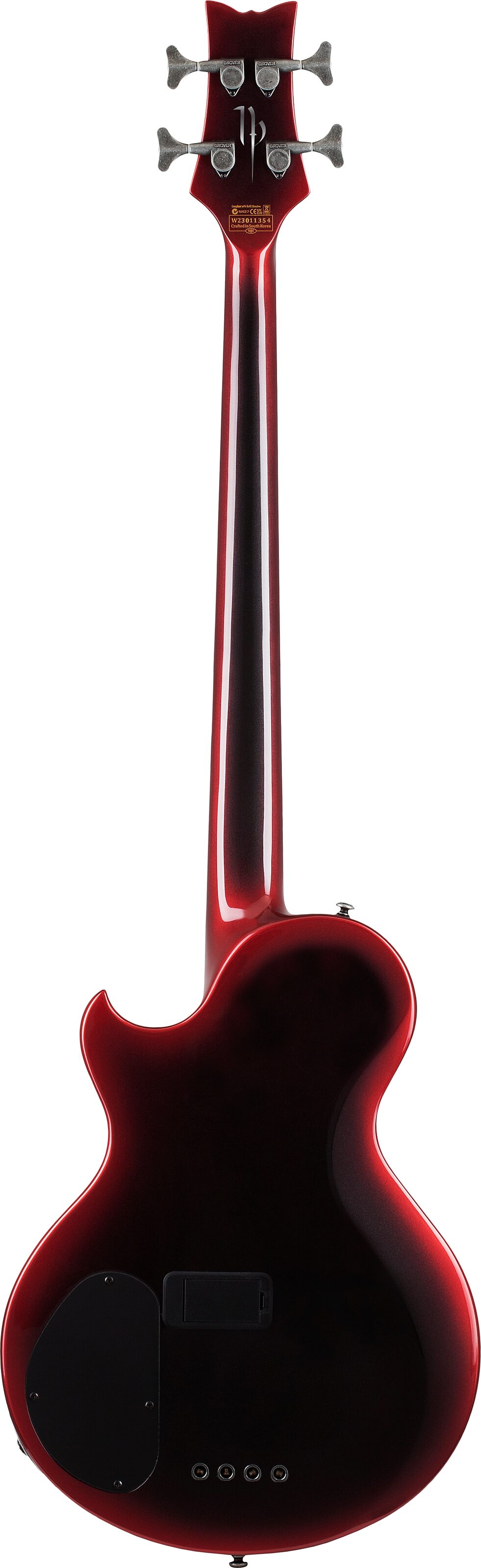 Schecter NP-4 Nadja Peulen Electric Bass, Red Syren, Open Box (Good), Action Position Back