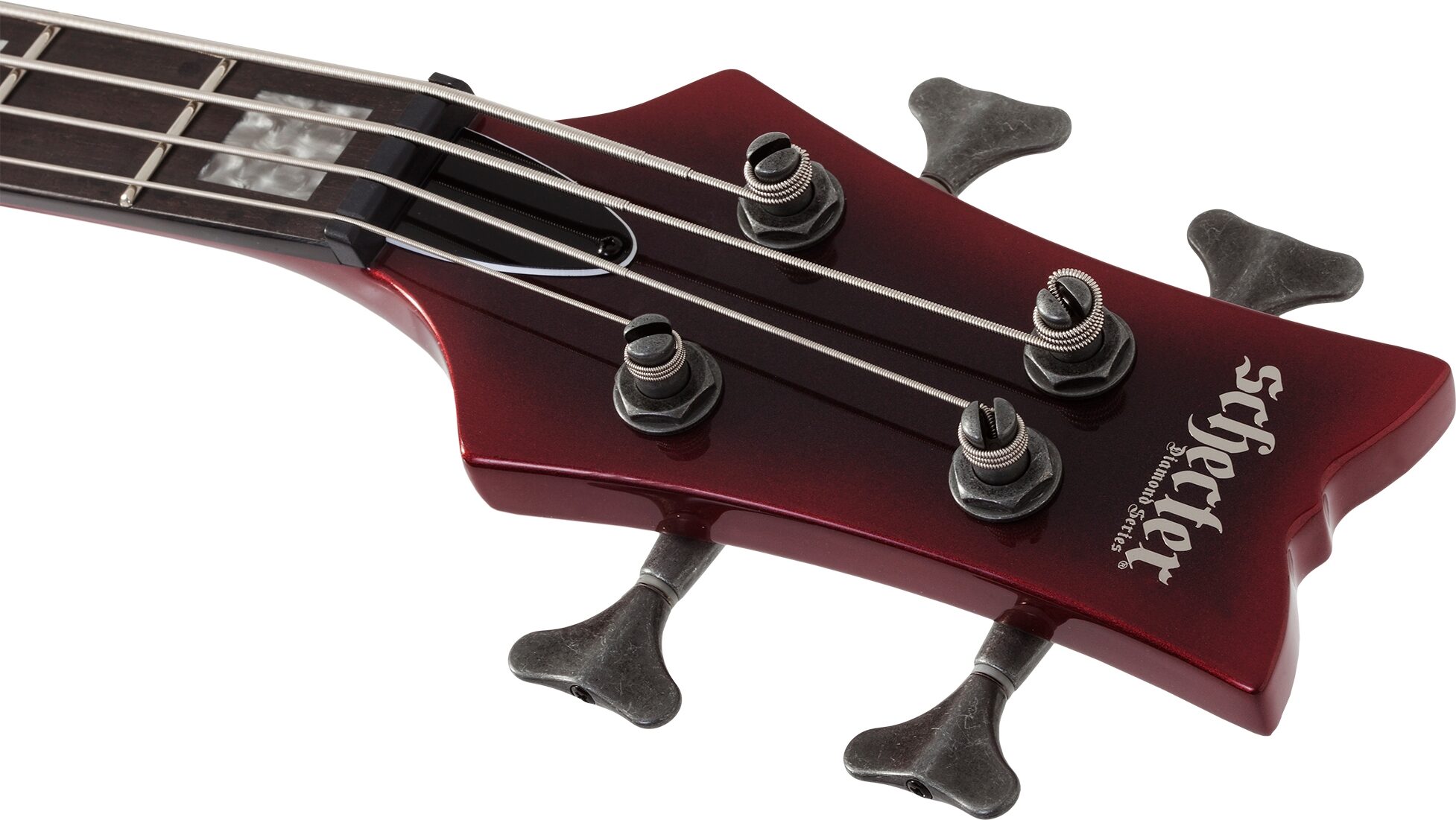 Schecter NP-4 Nadja Peulen Electric Bass, Red Syren, Open Box (Good), Action Position Back