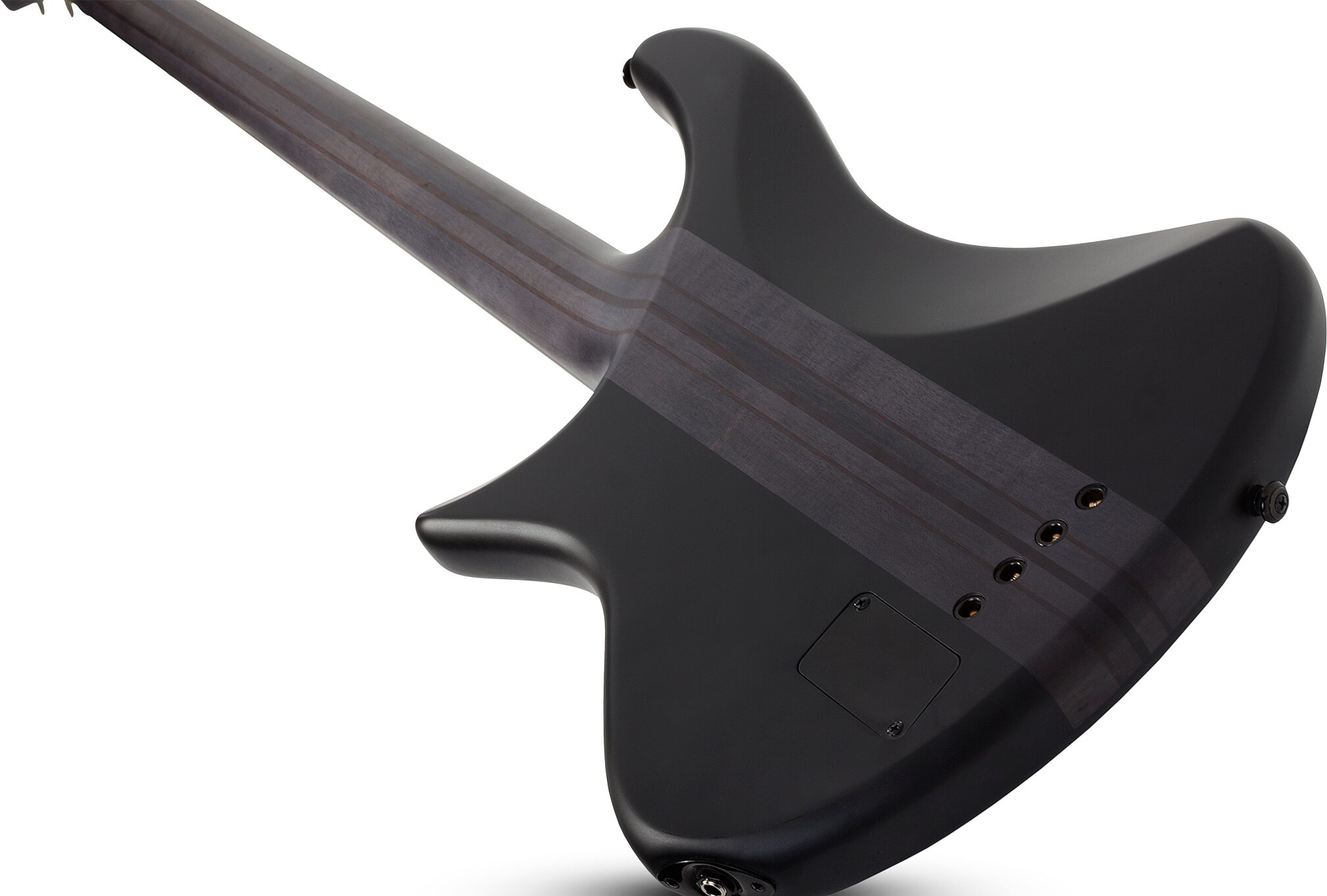 Schecter Stiletto 4 Stealth Pro EX Electric Bass, Satin Black, Action Position Back