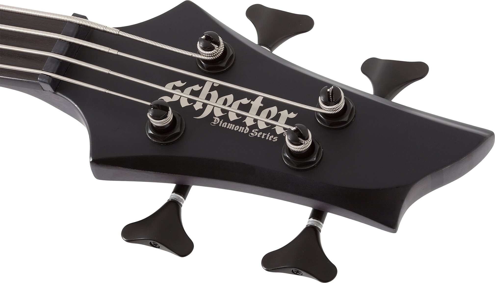 Schecter Stiletto 4 Stealth Pro EX Electric Bass, Satin Black, Action Position Back