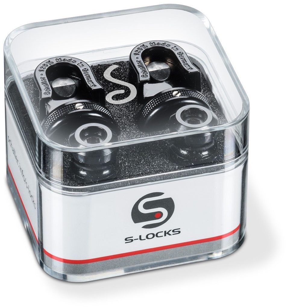 Schaller S-Lock Strap Locks, Black, Main