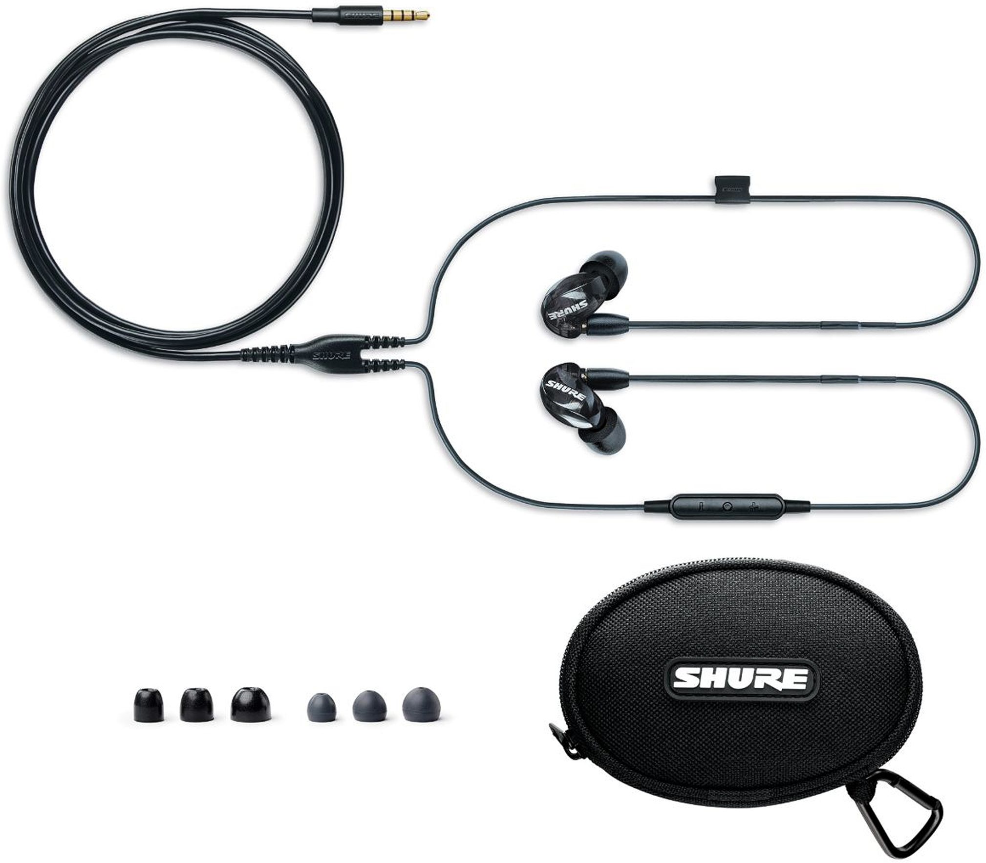 Shure SE215-K Sound Isolating In-Ear DJ Monitoring Headphones