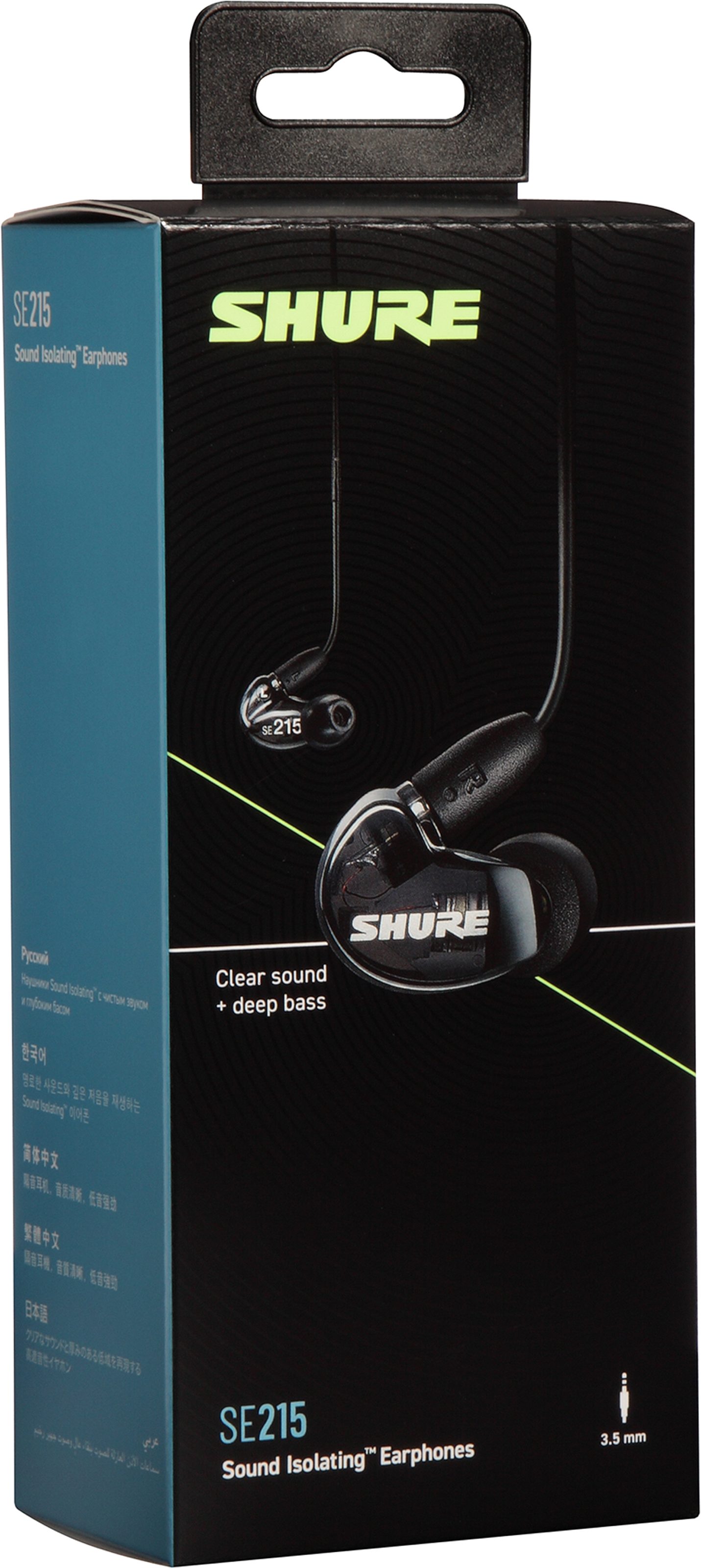 Shure SE215-K Sound Isolating In-Ear DJ Monitoring Headphones