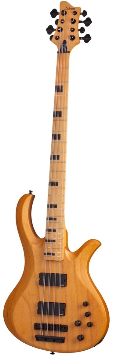 Schecter Session Riot 8 Electric Bass, 8-String, Antique Natural Satin