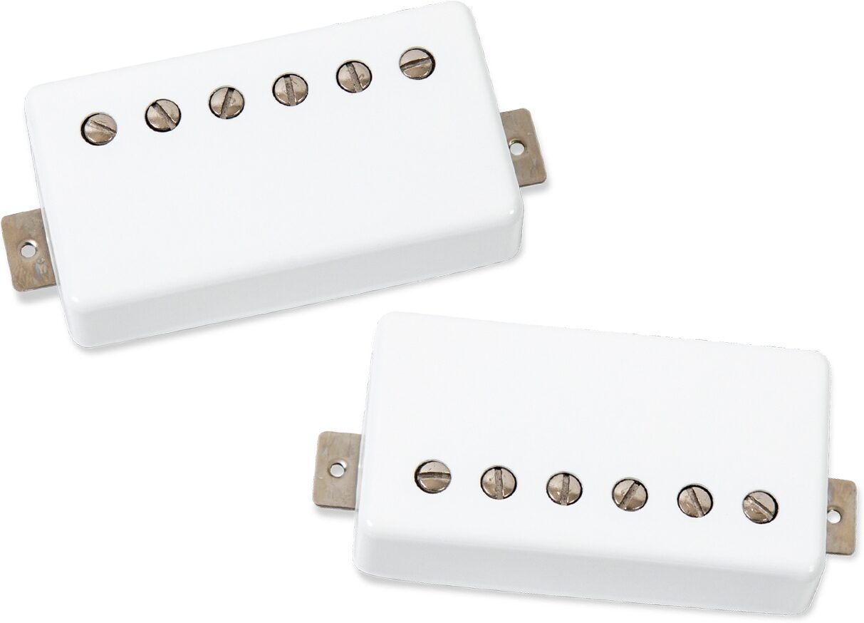 Seymour Duncan Hot-Rodded Humbucker Pickup Set, Frost White, Action Position Front