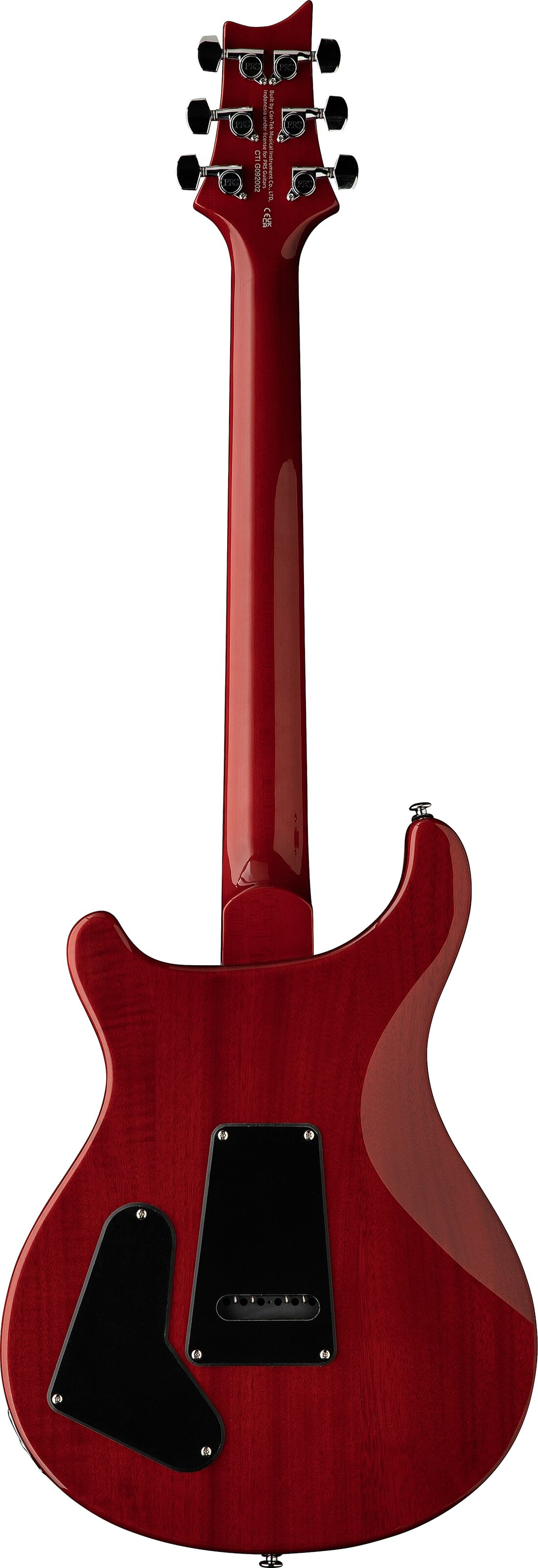 PRS Paul Reed Smith SE Studio Electric Guitar (with Gig Bag), Charcoal Cherry Burst, Action Position Back
