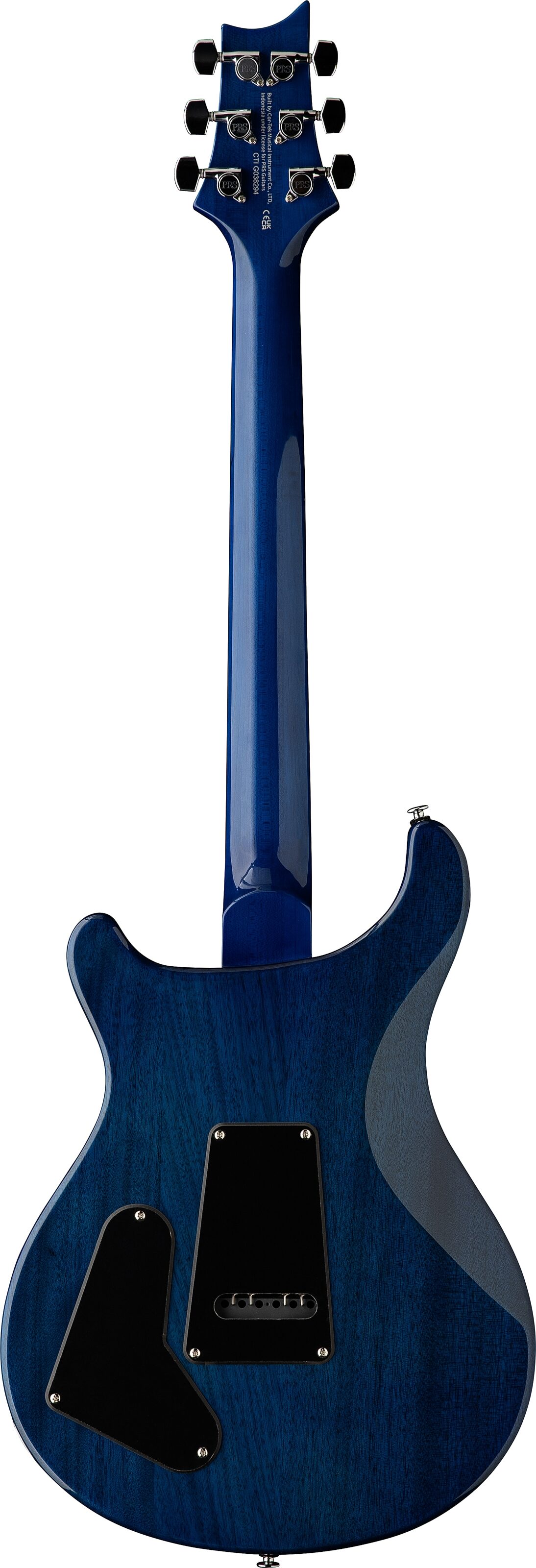 PRS Paul Reed Smith SE Studio Electric Guitar (with Gig Bag), Lake Blue, Action Position Back