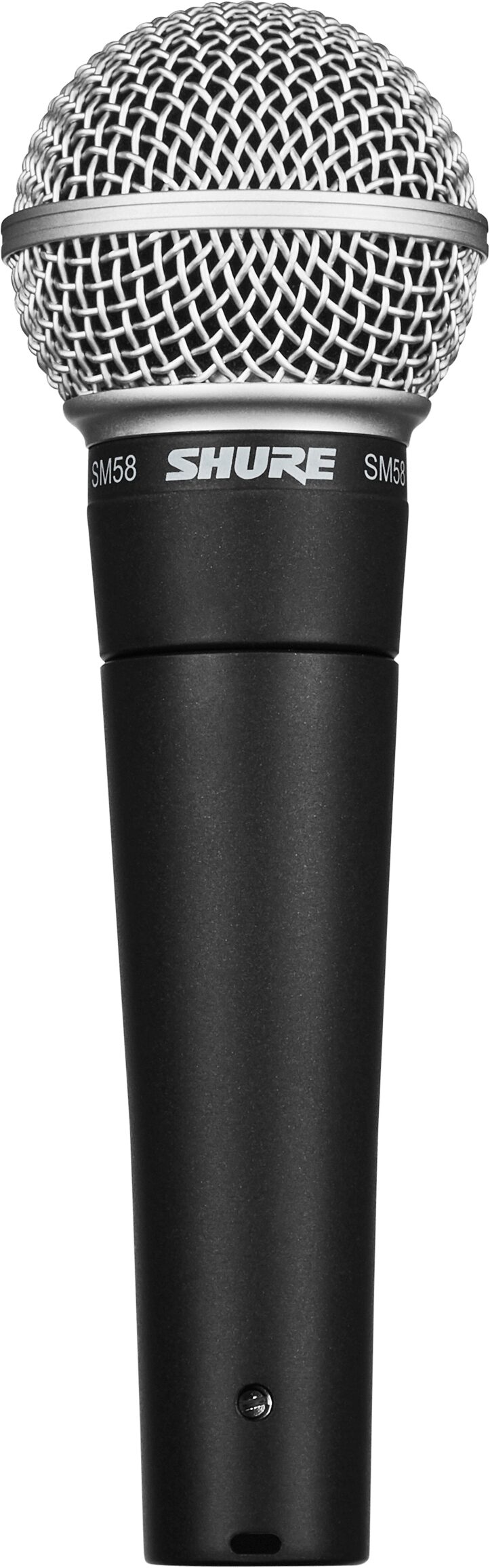 Shure SM58 Dynamic Handheld Microphone, Standard, with Tripod Boom Stand, Action Position Back