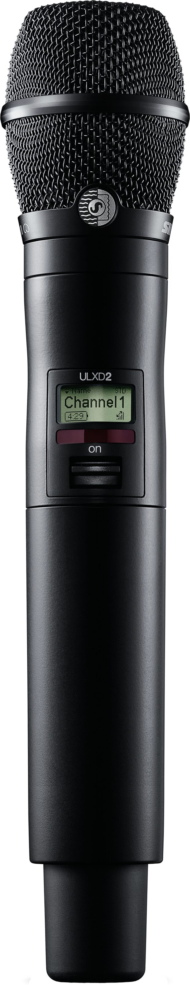 Shure ULXD2/K11B-H50 KSM11 Handheld Microphone Transmitter, Black, Band H50, Action Position Front