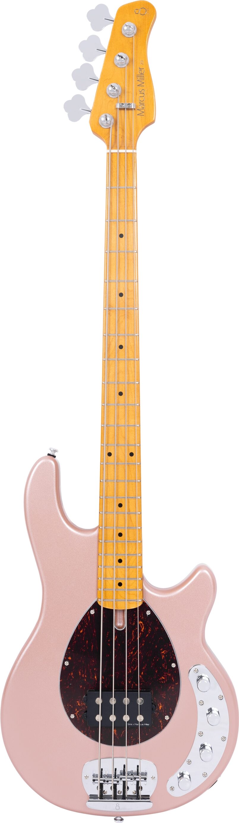Sire Marcus Miller Z3 Electric Bass, Rose Gold, Action Position Back