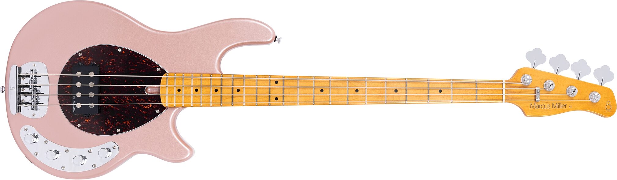Sire Marcus Miller Z3 Electric Bass, Rose Gold, Action Position Back
