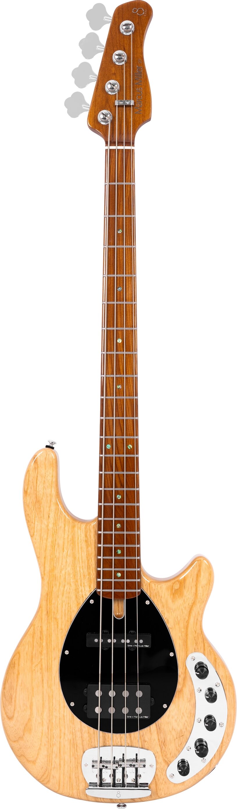 Sire Marcus Miller Z7 Electric Bass, Natural, Action Position Back