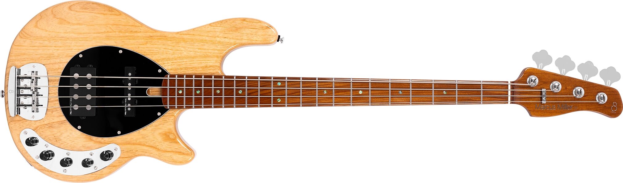 Sire Marcus Miller Z7 Electric Bass, Natural, Action Position Back