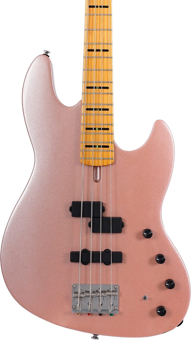 Sire Marcus Miller U7 Electric Bass, Rose Gold, Action Position Back