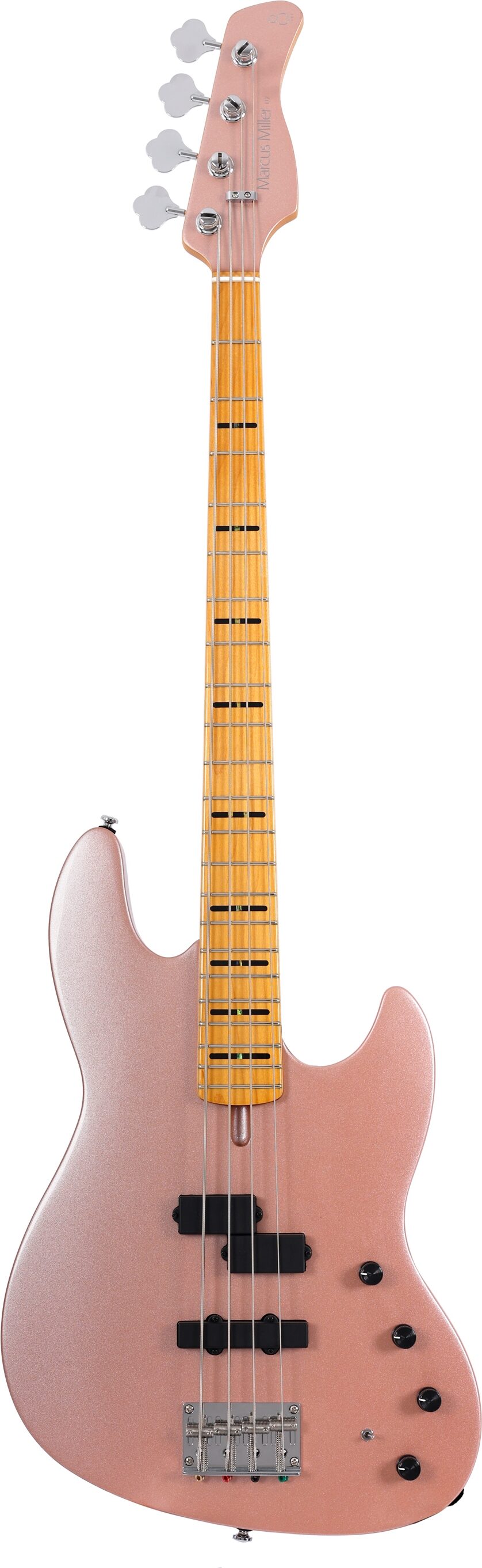 Sire Marcus Miller U7 Electric Bass, Rose Gold, Action Position Back