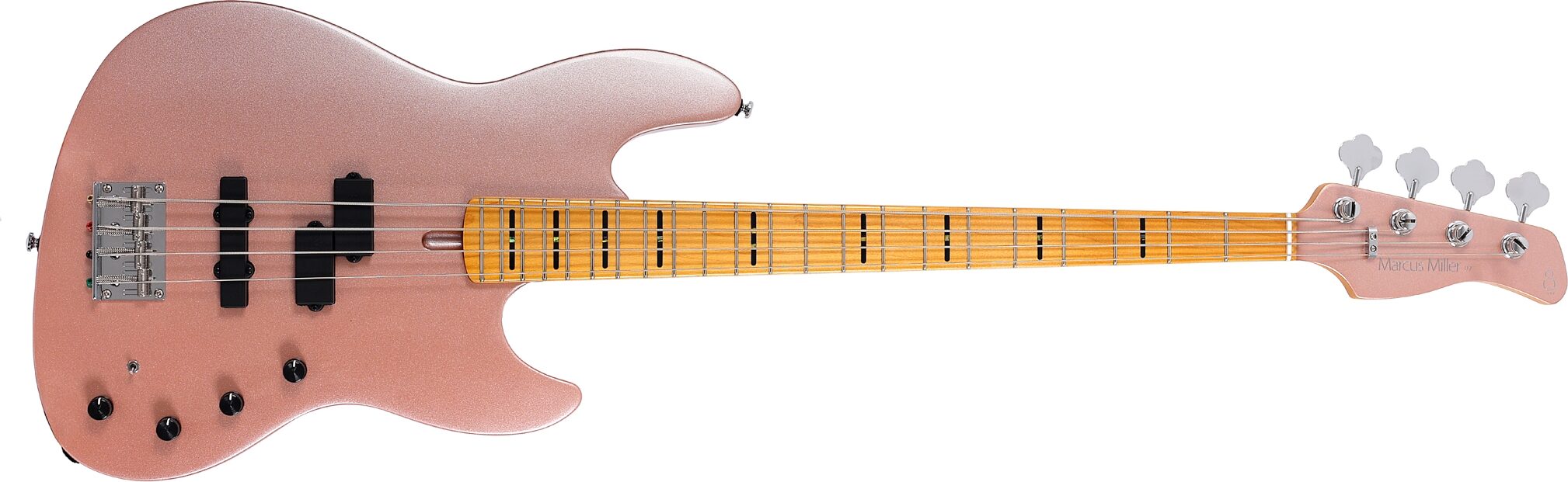 Sire Marcus Miller U7 Electric Bass, Rose Gold, Action Position Back