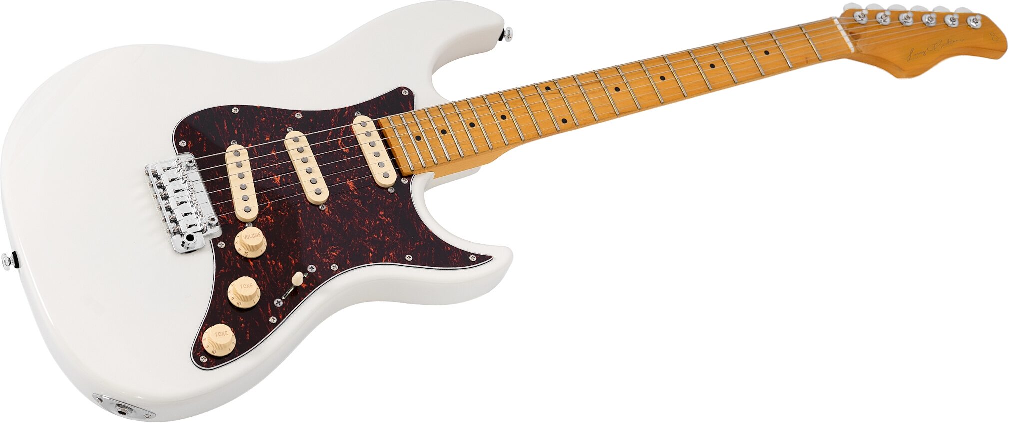 Sire Larry Carlton S5 Electric Guitar, Olympic White, Action Position Back