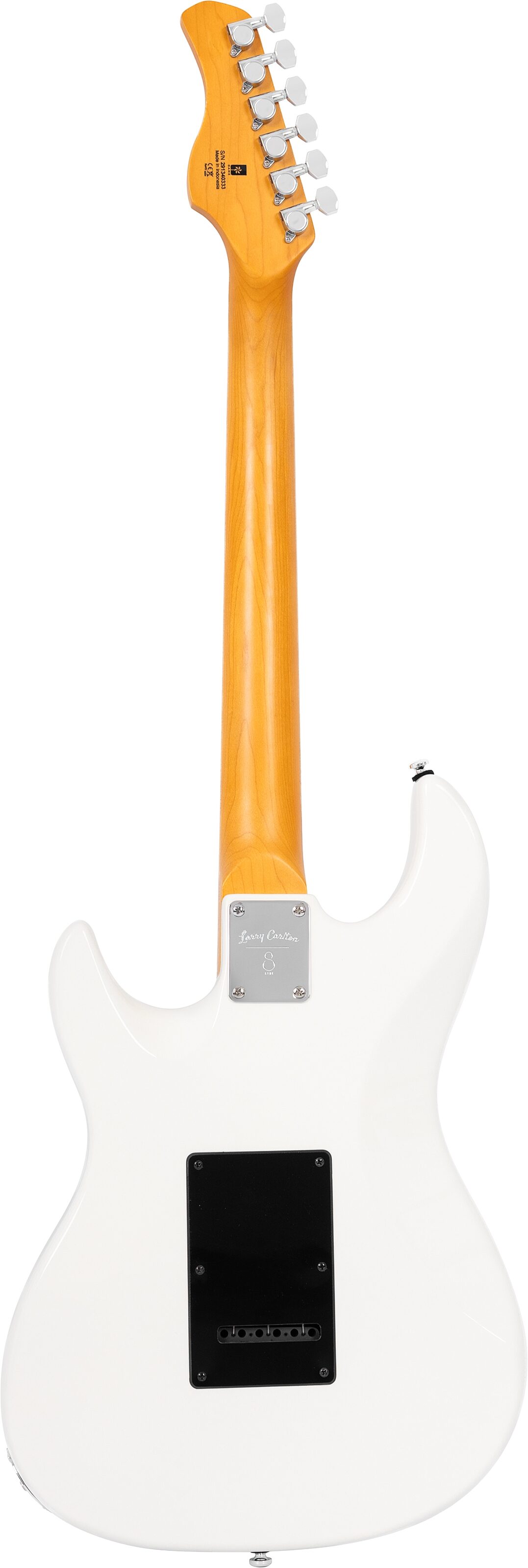 Sire Larry Carlton S5 Electric Guitar, Olympic White, Action Position Back