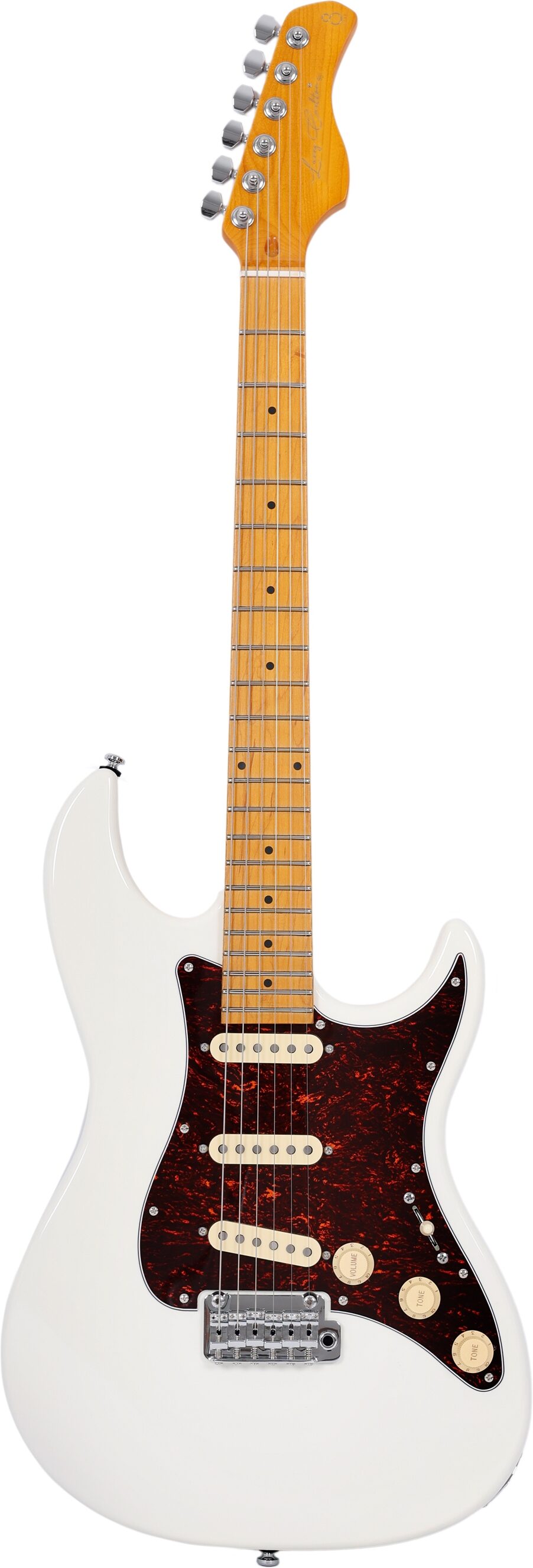 Sire Larry Carlton S5 Electric Guitar, Olympic White, Action Position Back