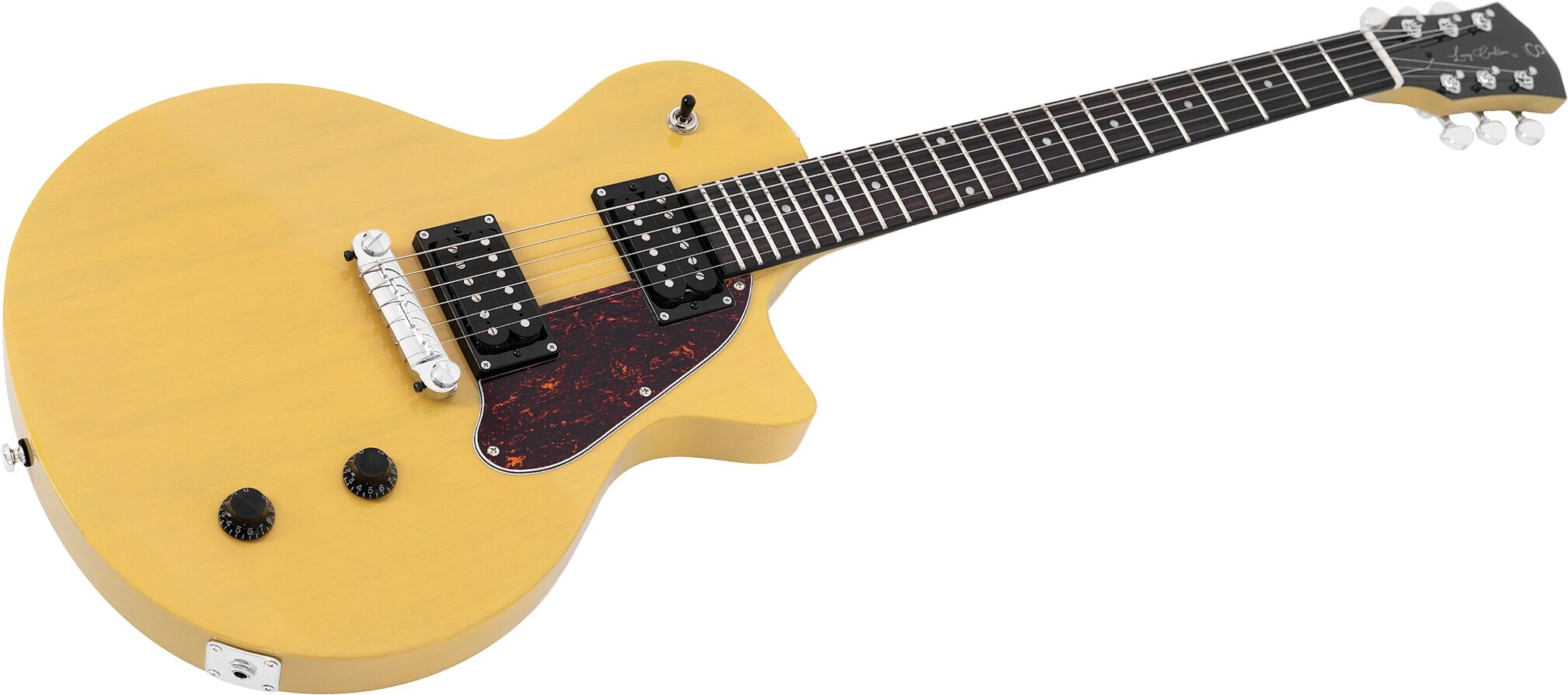 Sire Larry Carlton L3 HH Electric Guitar, TV Yellow, Action Position Back
