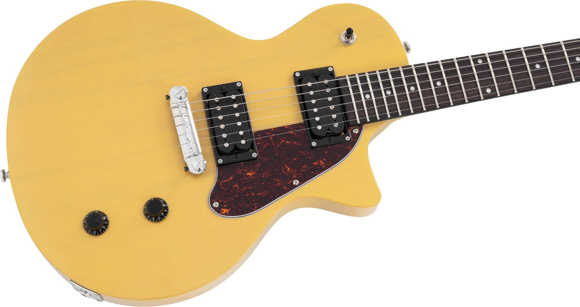 Sire Larry Carlton L3 HH Electric Guitar, TV Yellow, Action Position Back