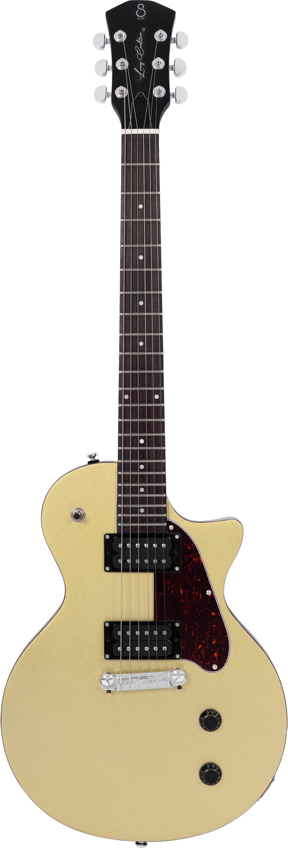 Sire Larry Carlton L3 HH Electric Guitar, Gold Top, Action Position Back