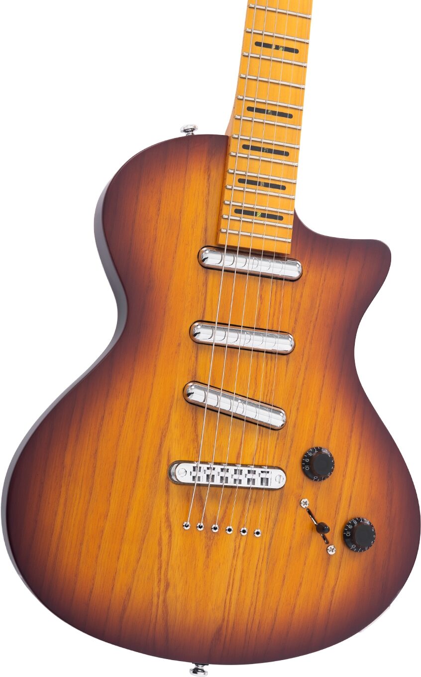 Sire Larry Carlton L5 Electric Guitar, Tobacco Sunburst, Action Position Back
