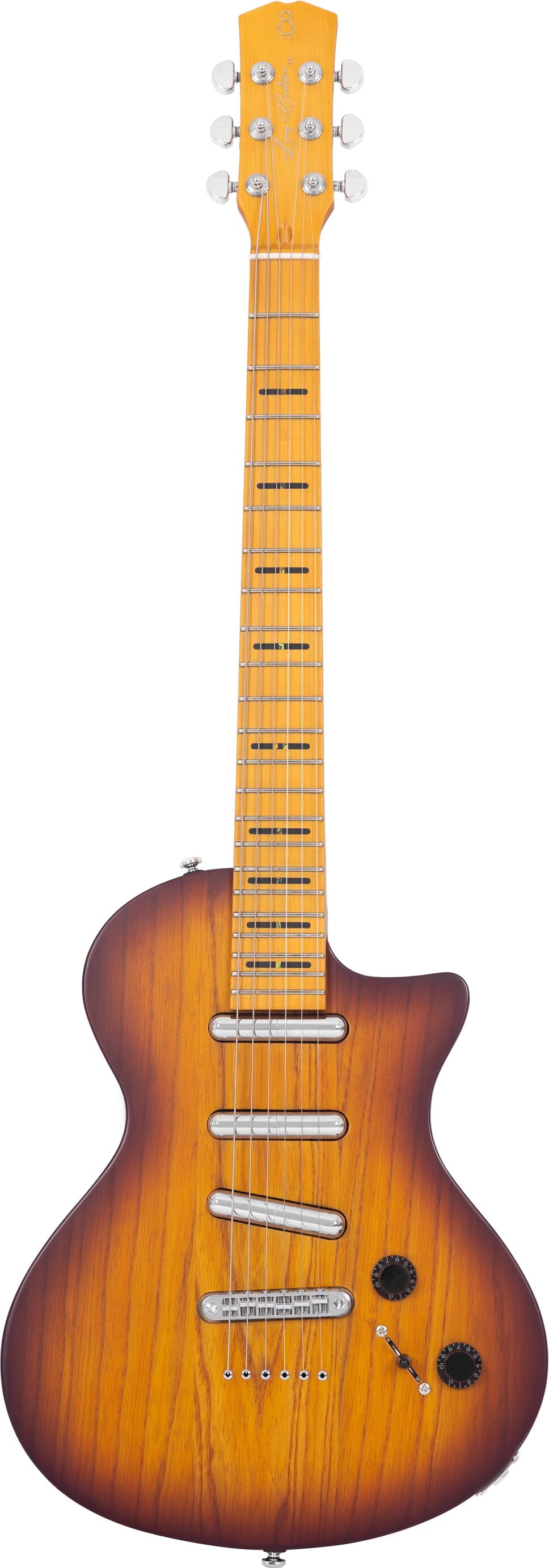 Sire Larry Carlton L5 Electric Guitar, Tobacco Sunburst, Action Position Back