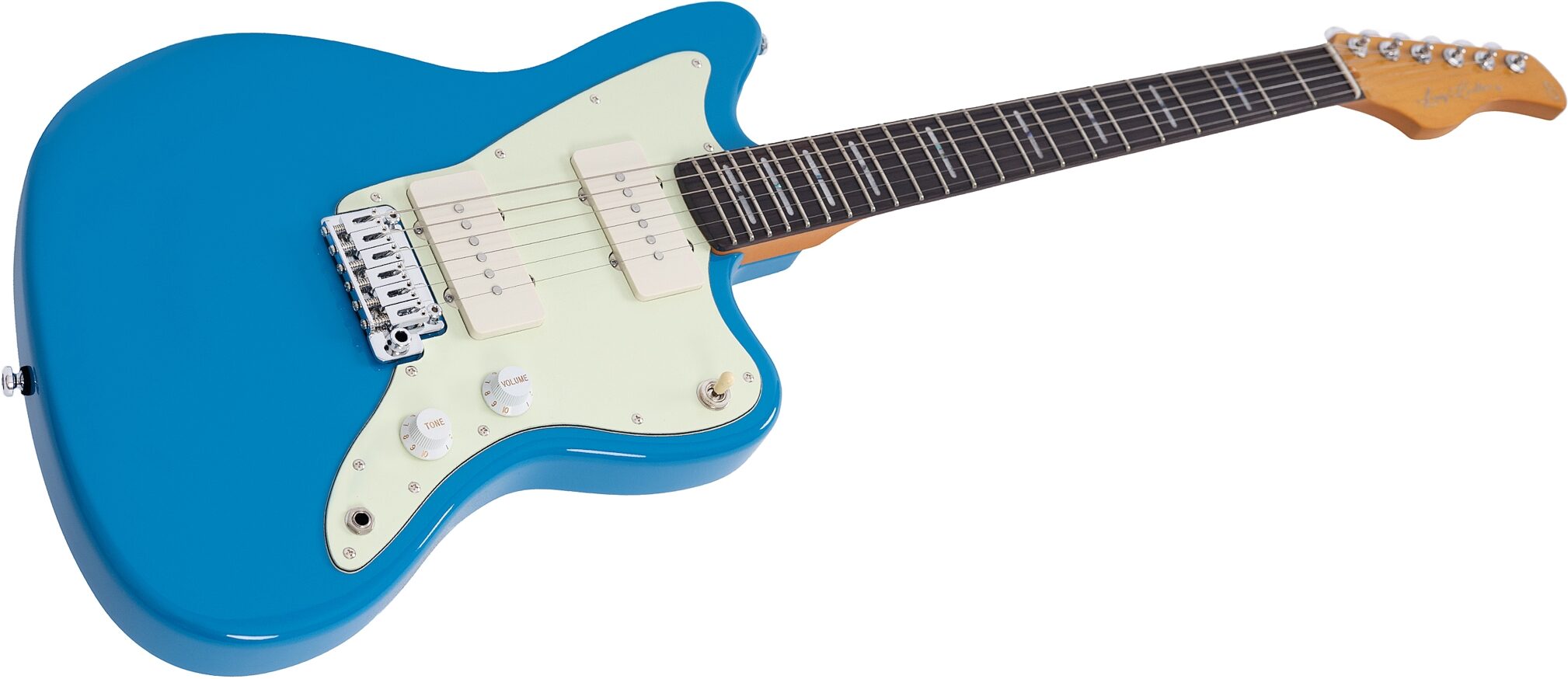 Sire Larry Carlton J3 Electric Guitar, Blue, Action Position Back