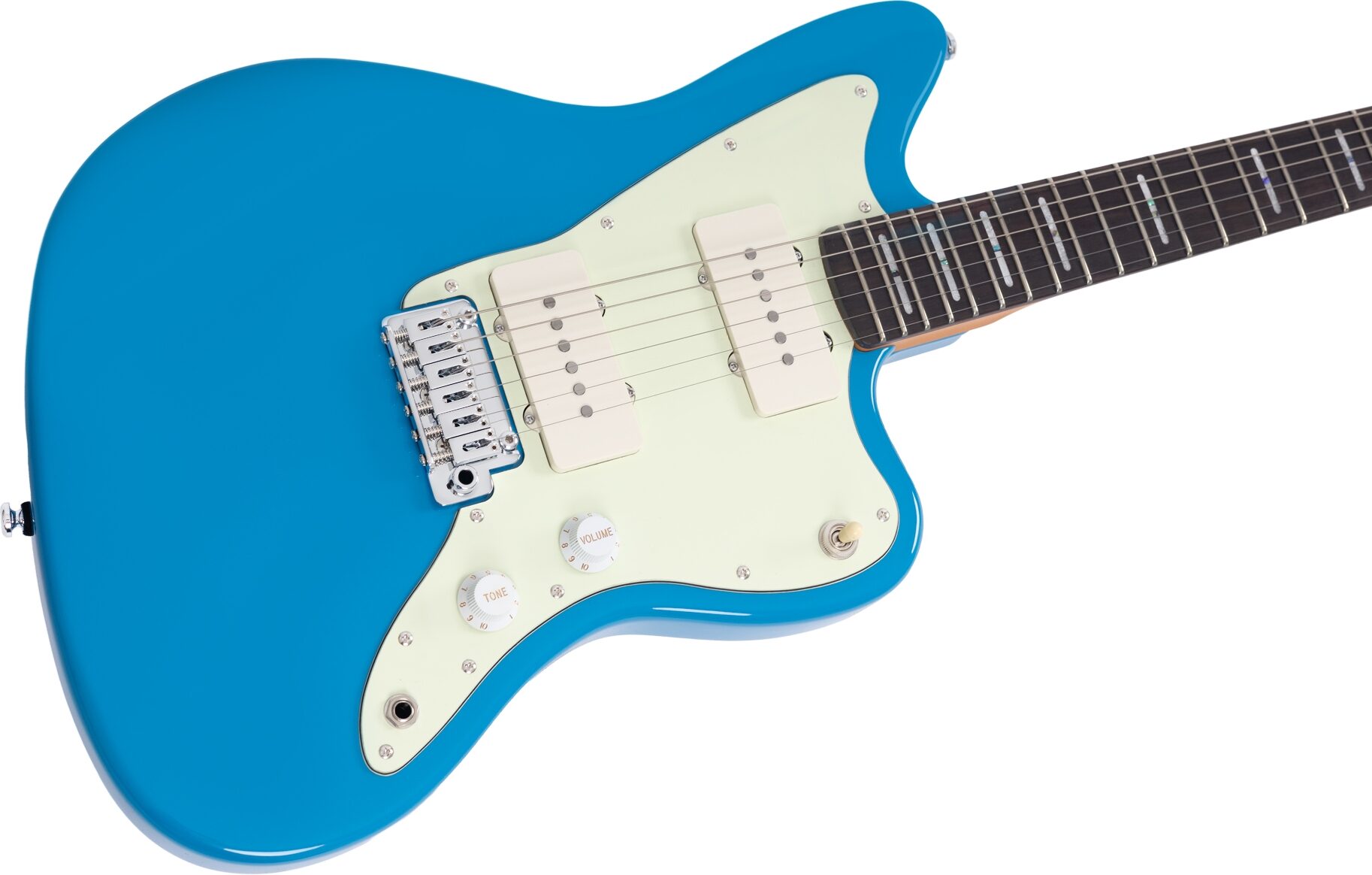 Sire Larry Carlton J3 Electric Guitar, Blue, Action Position Back