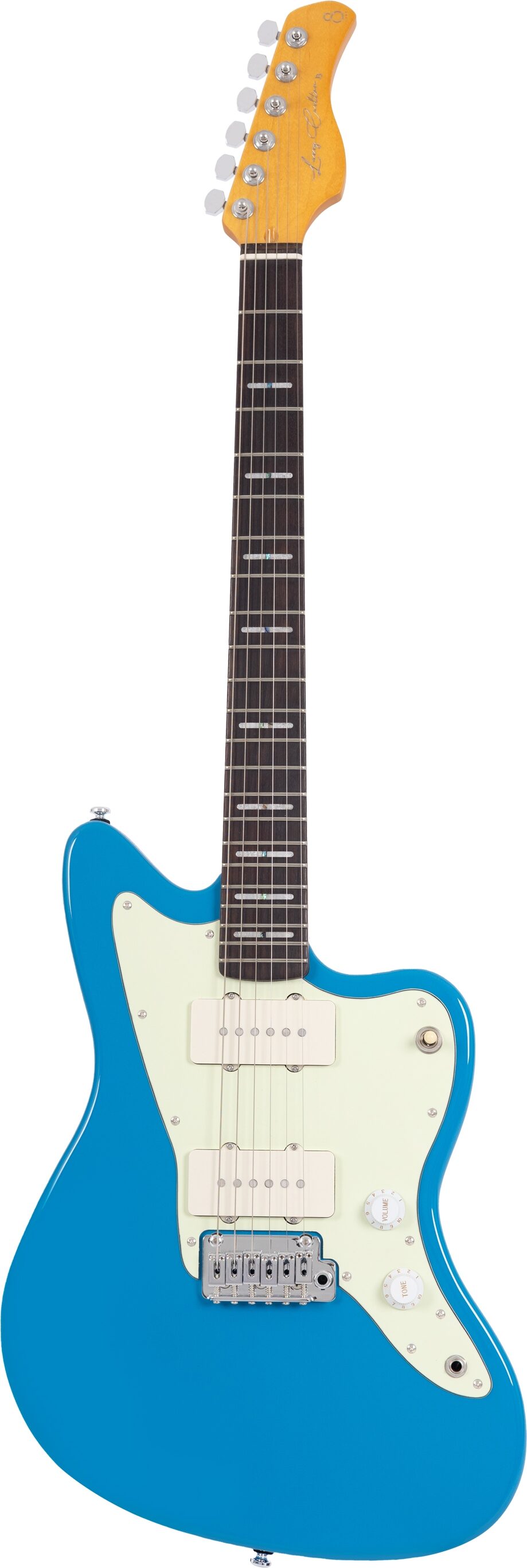 Sire Larry Carlton J3 Electric Guitar, Blue, Action Position Back
