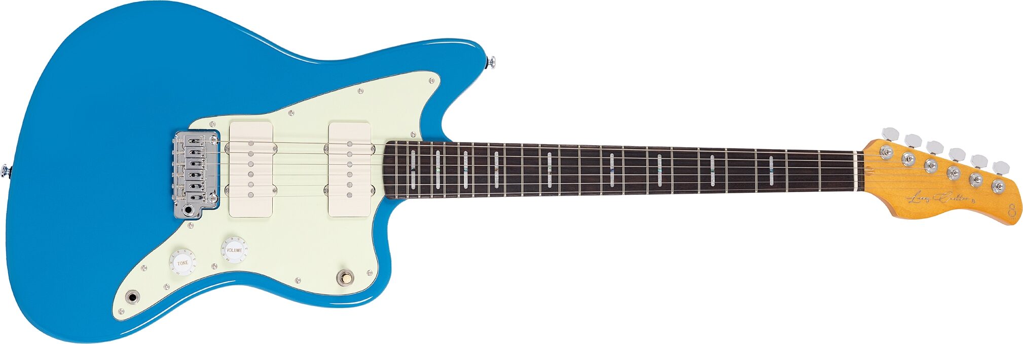 Sire Larry Carlton J3 Electric Guitar, Blue, Action Position Back