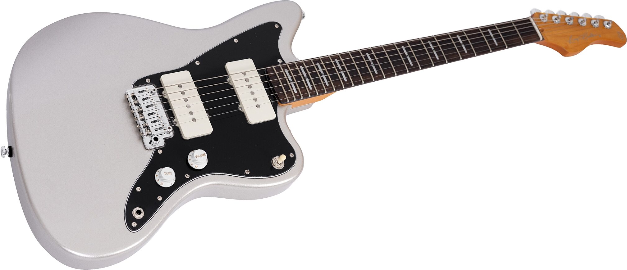 Sire Larry Carlton J3 Electric Guitar, Silver, Action Position Back