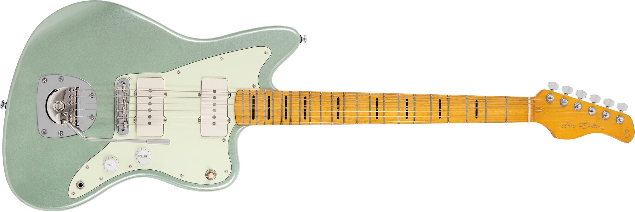 Sire Larry Carlton J5 Electric Guitar, Maple Fingerboard, Surf Green, Action Position Back