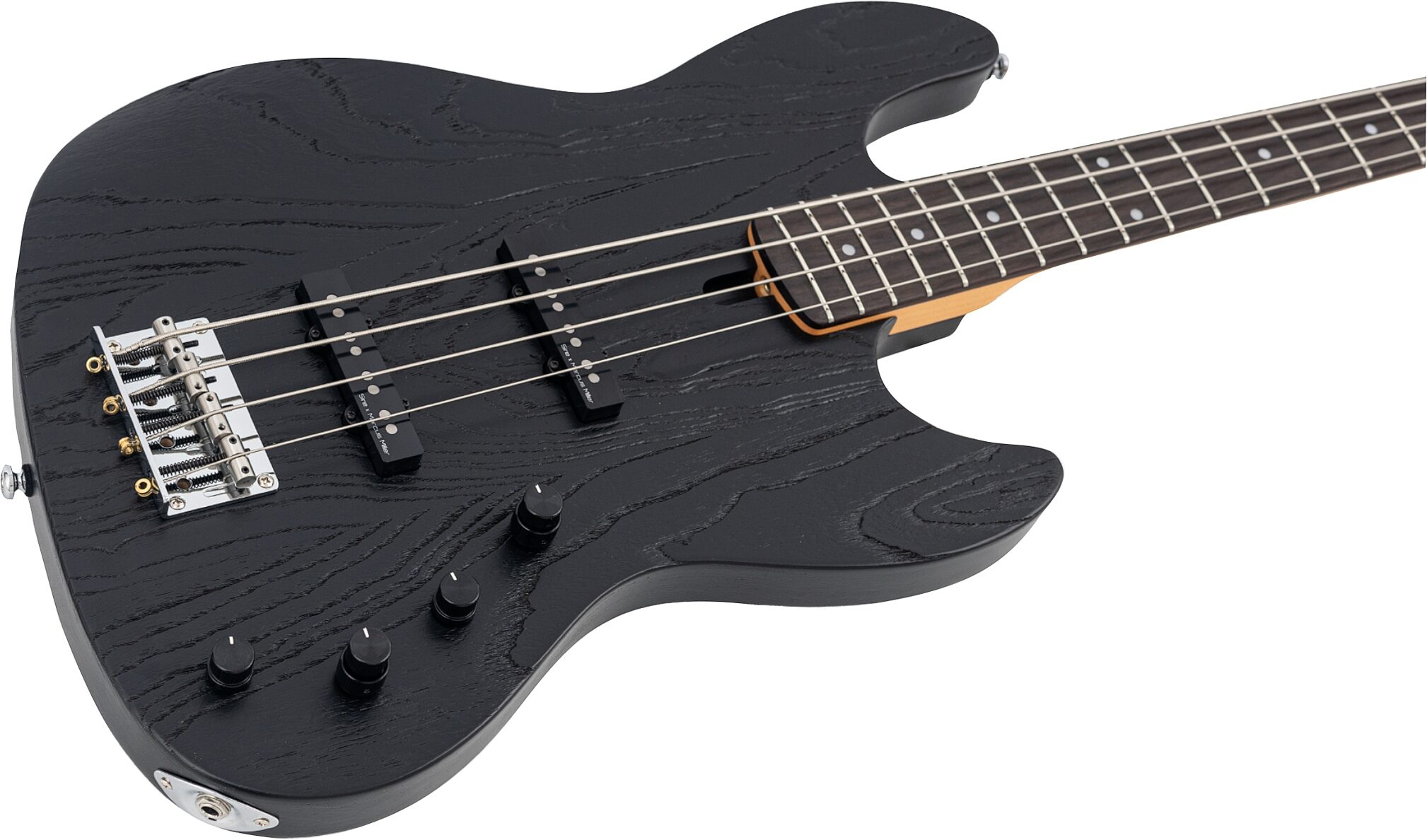 Sire Marcus Miller V6 Electric Bass, Black, Action Position Back