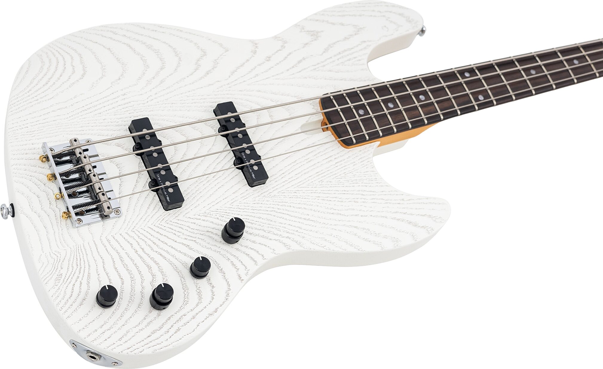 Sire Marcus Miller V6 Electric Bass, Antique White, Action Position Back