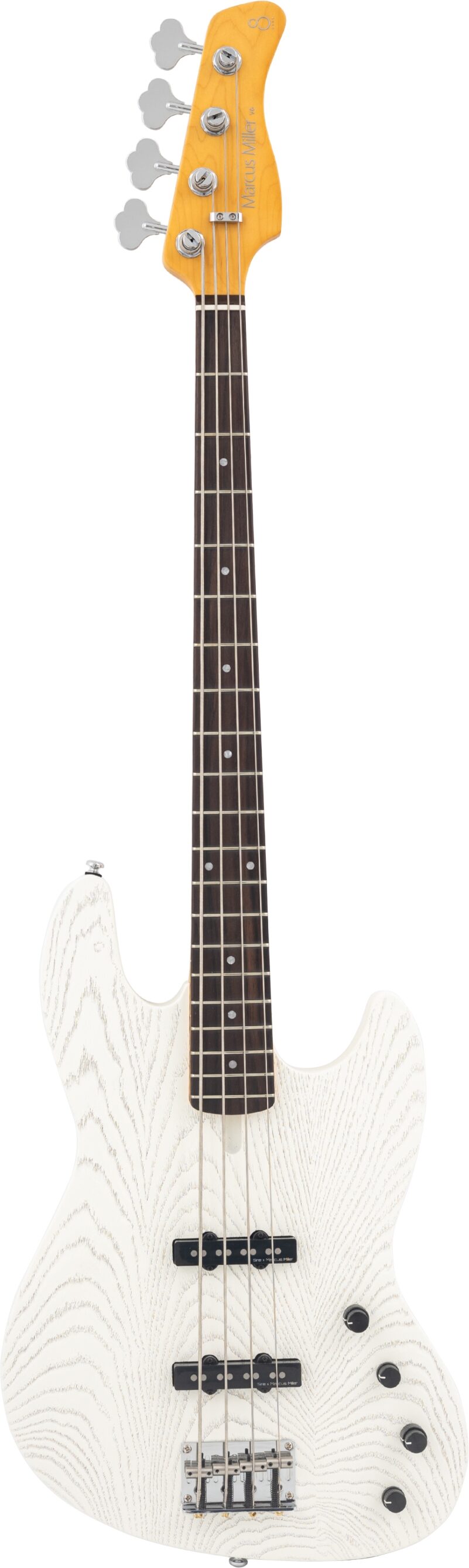 Sire Marcus Miller V6 Electric Bass, Antique White, Action Position Back