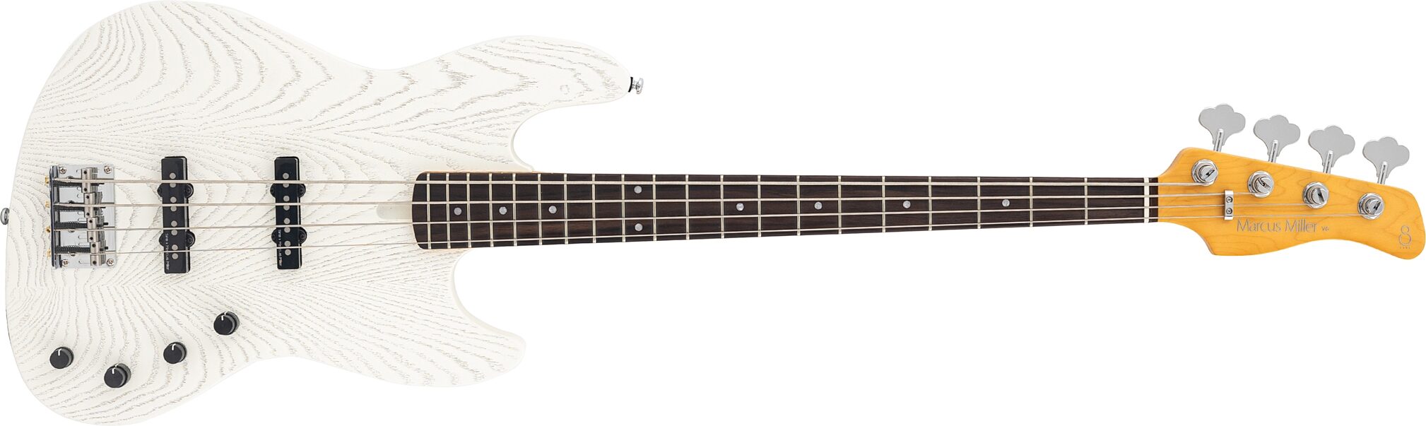 Sire Marcus Miller V6 Electric Bass, Antique White, Action Position Back