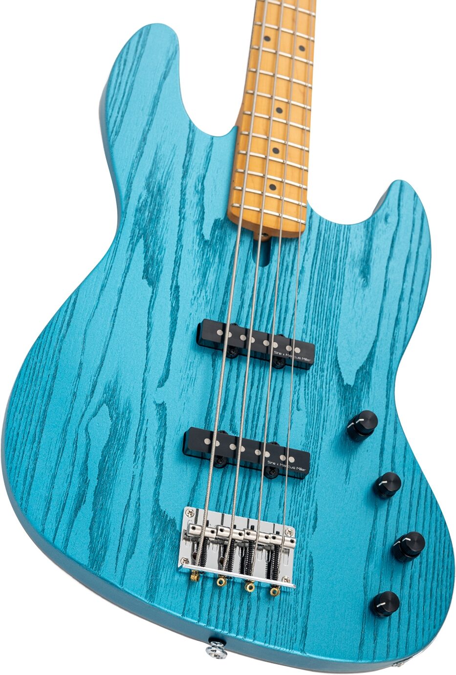 Sire Marcus Miller V6 Electric Bass, Ocean Turquoise Blue, Action Position Back