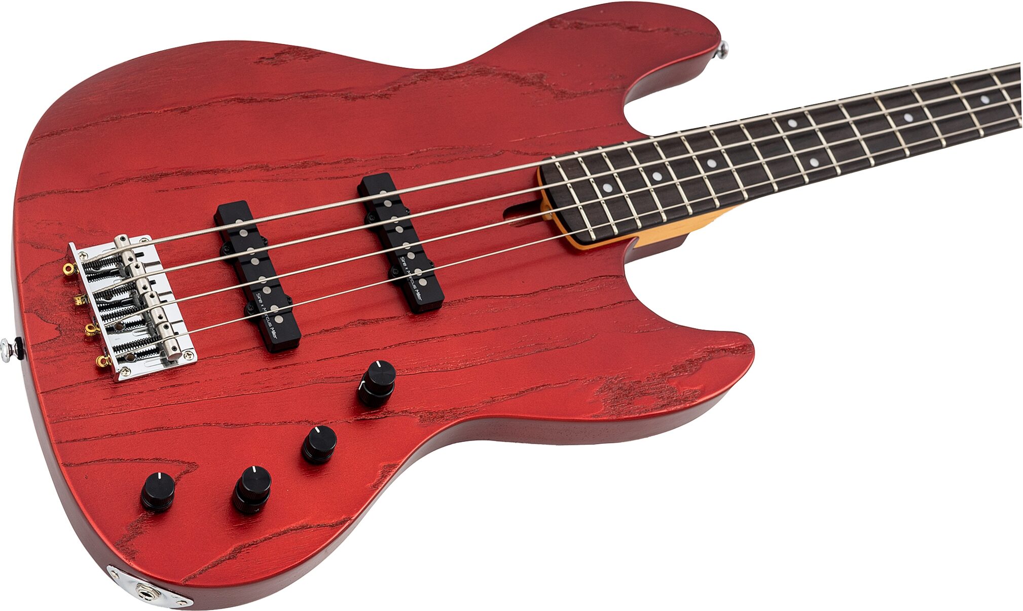 Sire Marcus Miller V6 Electric Bass, Candy Apple Red, Action Position Back