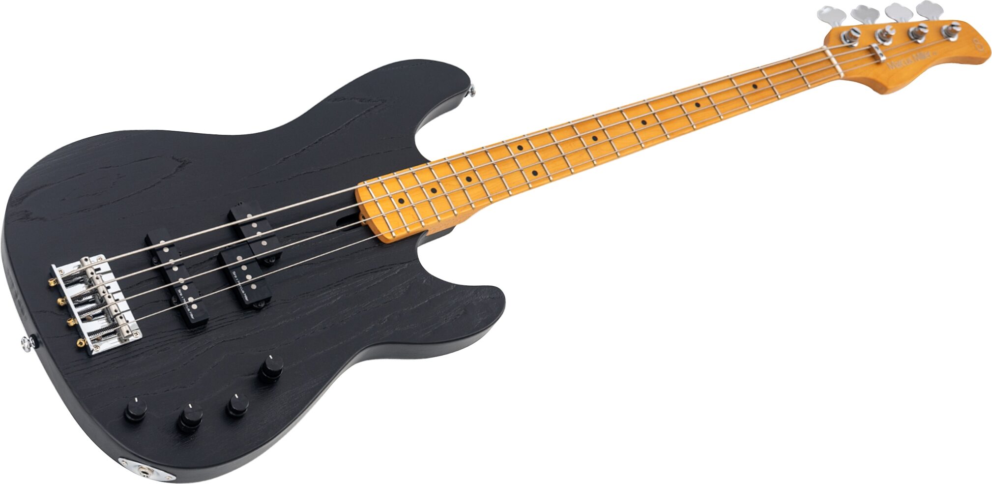 Sire Marcus Miller P6 Electric Bass, Black, Action Position Back