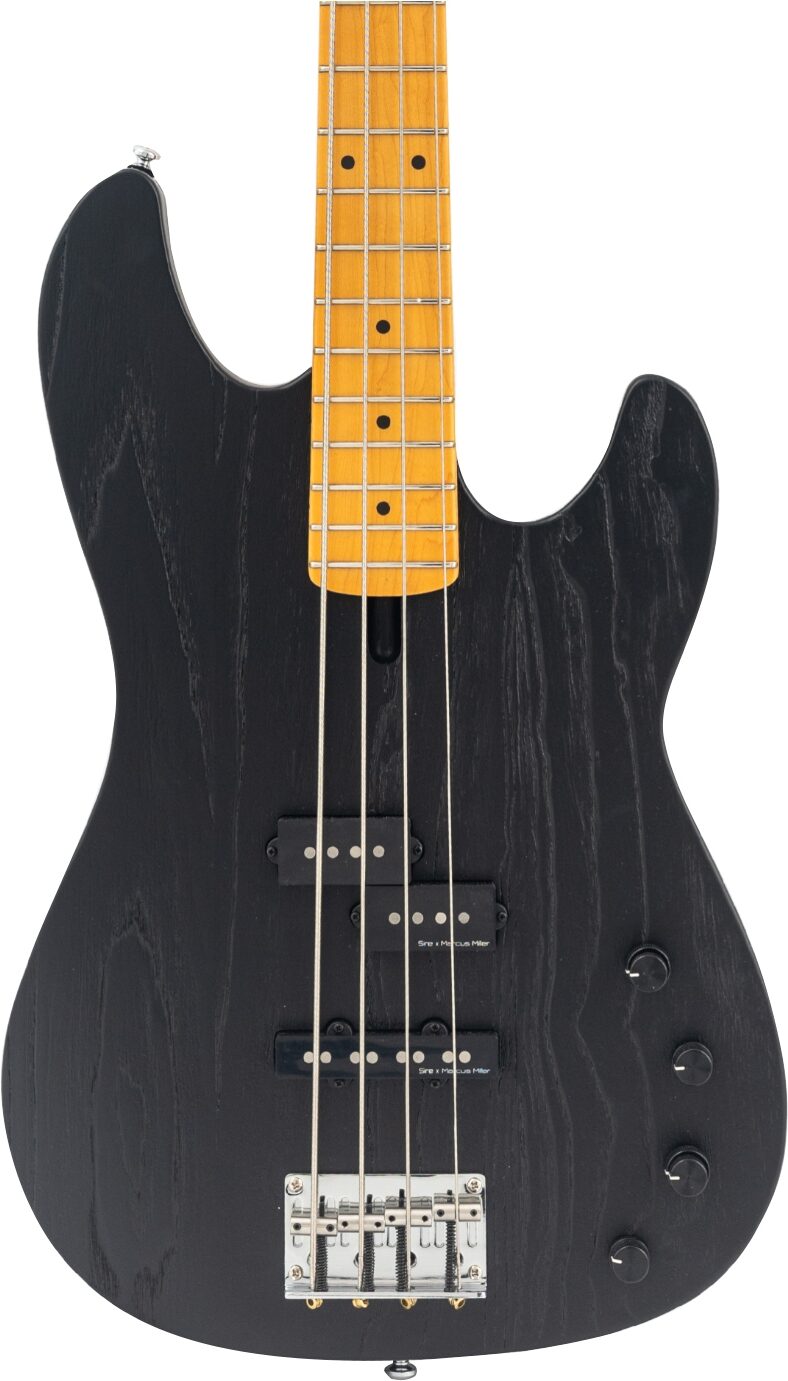 Sire Marcus Miller P6 Electric Bass, Black, Action Position Back
