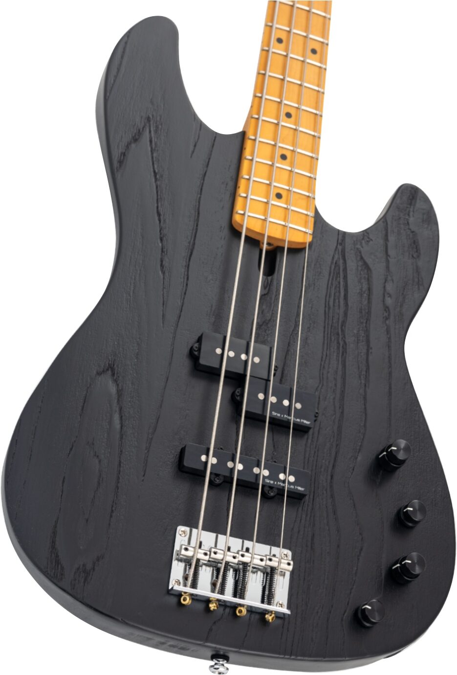Sire Marcus Miller P6 Electric Bass, Black, Action Position Back