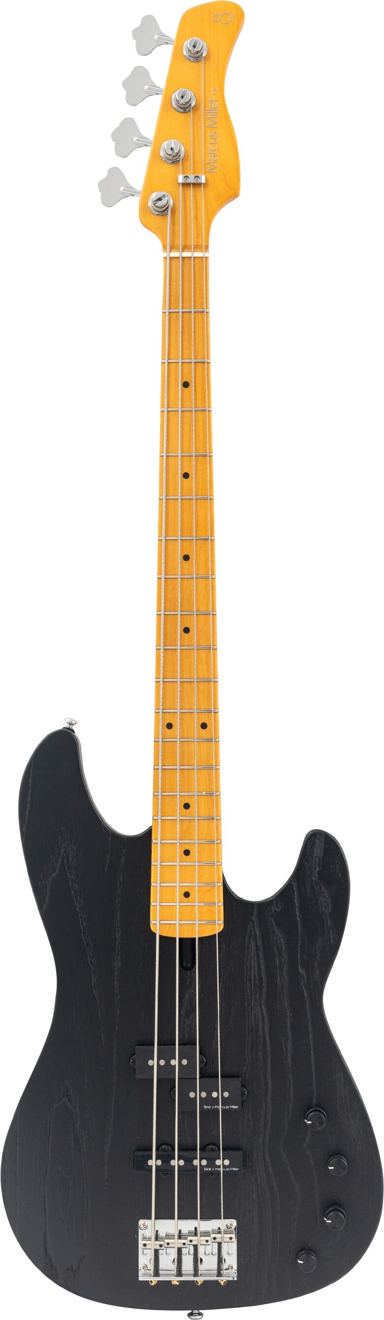Sire Marcus Miller P6 Electric Bass, Black, Action Position Back