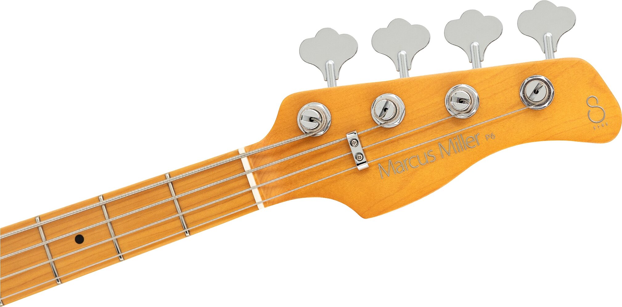Sire Marcus Miller P6 Electric Bass, Black, Action Position Back