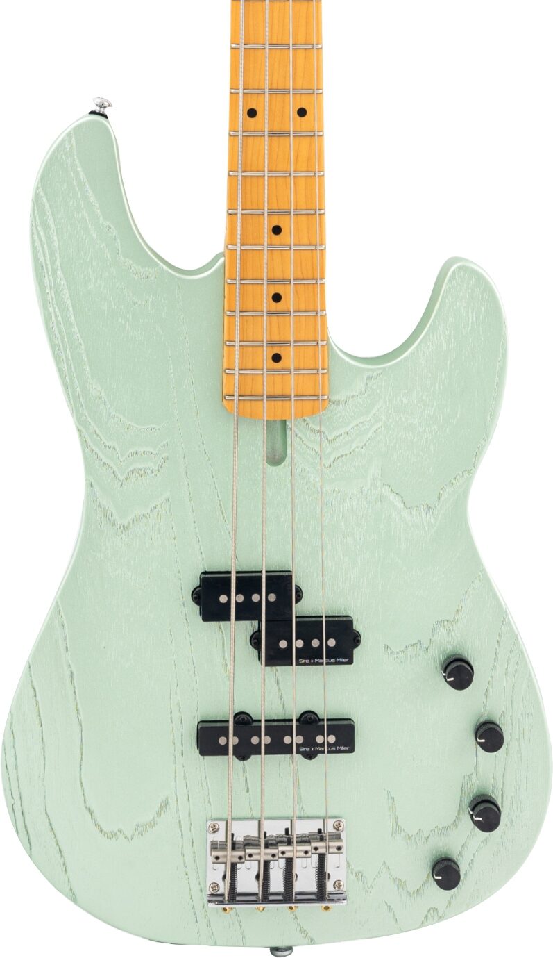Sire Marcus Miller P6 Electric Bass, Surf Green Metallic, Action Position Back