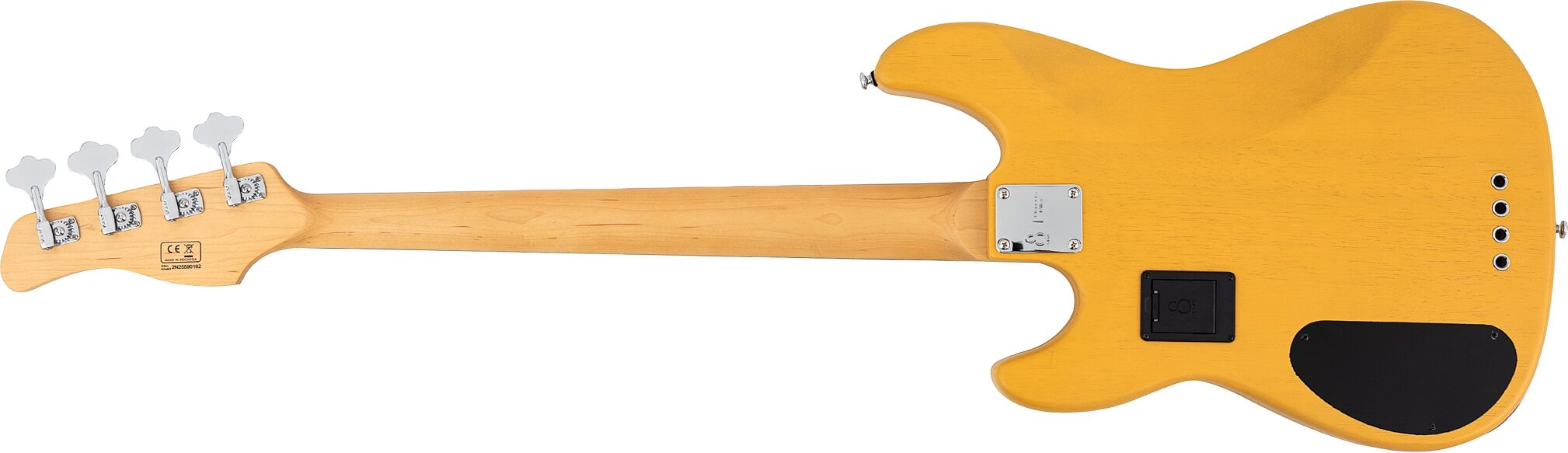 Sire Marcus Miller P6 Electric Bass, Butterscotch, Action Position Back