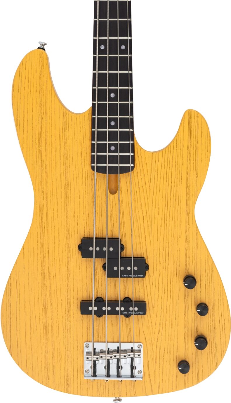 Sire Marcus Miller P6 Electric Bass, Butterscotch, Action Position Back