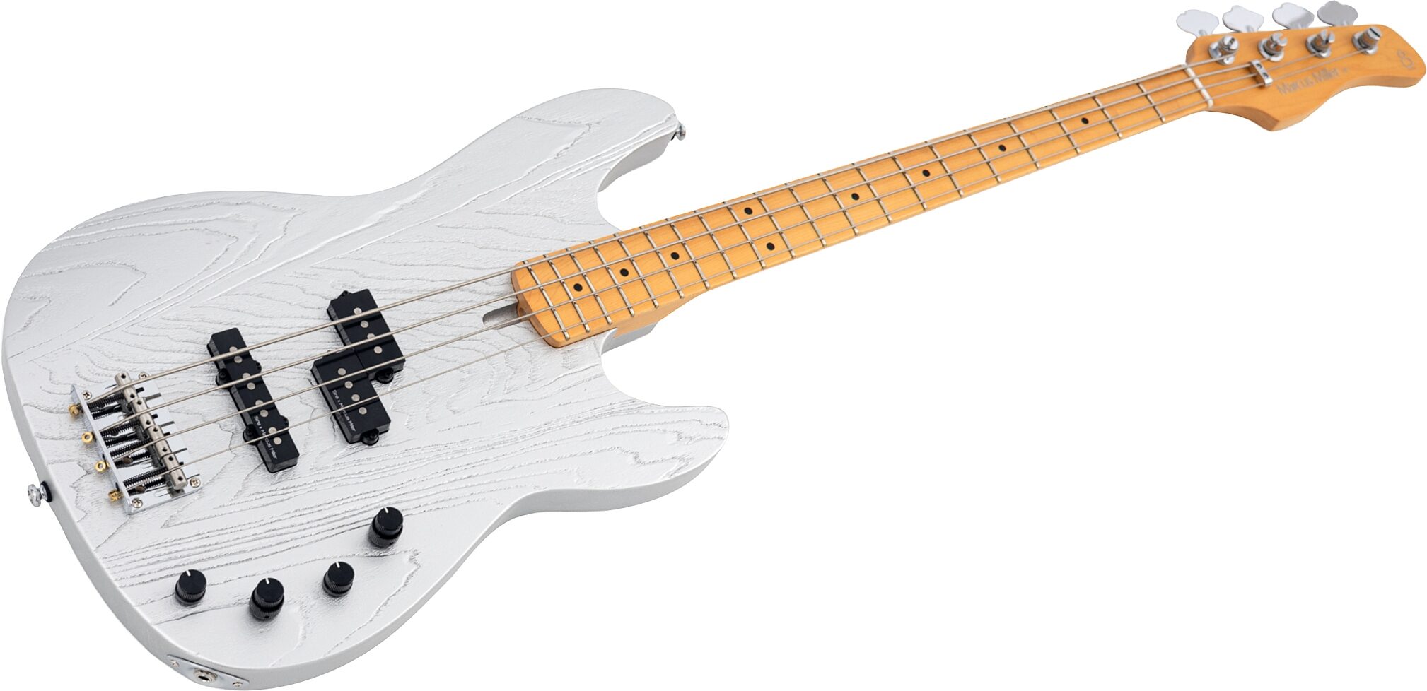 Sire Marcus Miller P6 Electric Bass, Inca Silver, Action Position Back