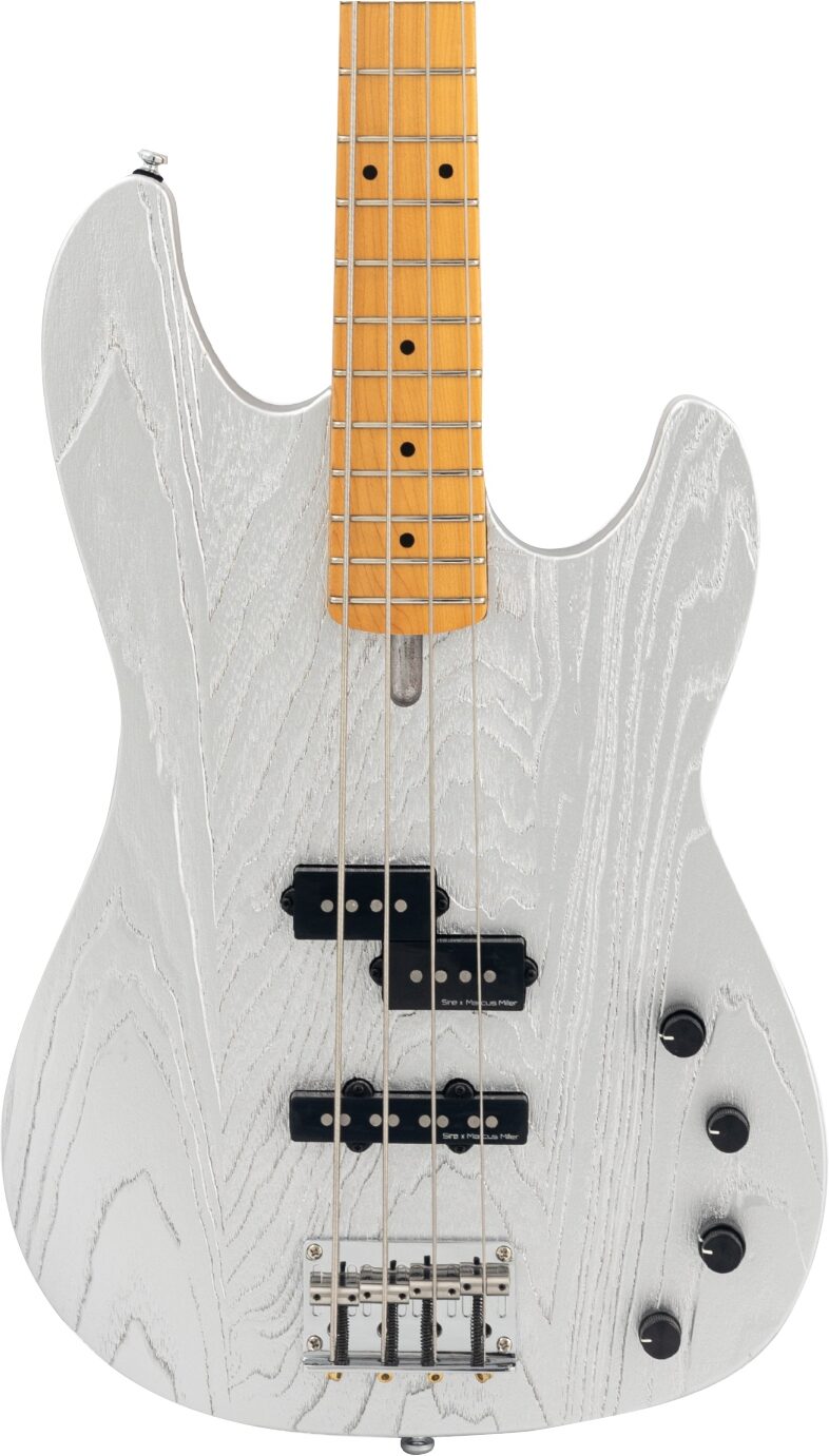 Sire Marcus Miller P6 Electric Bass, Inca Silver, Action Position Back